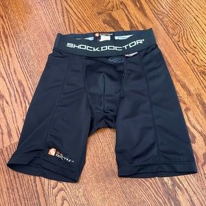 COPY - Shock Doctor compression short with cup holder